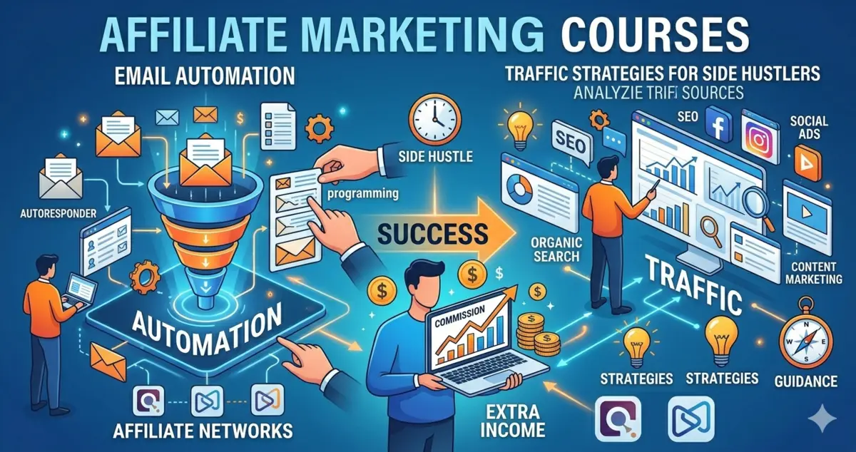Top Affiliate Marketing Courses for Email Automation & Traffic