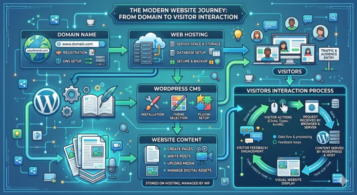 How to Create a WordPress Website in 2026: Complete Beginner Guide (No Coding Required) 3 How WordPress Works