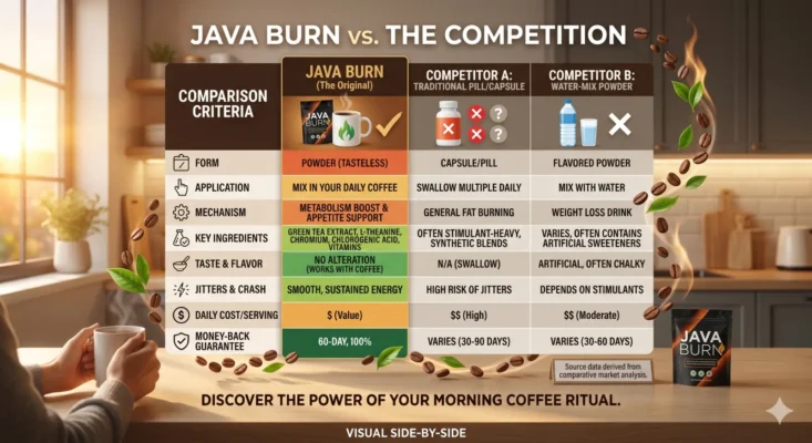 Java Burn Review 2026: Does This Coffee Metabolism Powder Actually Work? 4 Java Burn vs. The Competition Side-by-Side Comparison