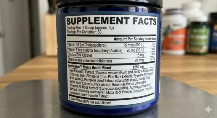 ProstaVive Review 2026: Does This Prostate Powder Actually Work for Men Over 40? 2 ProstaVive Supplement Facts - ProstaVive Review